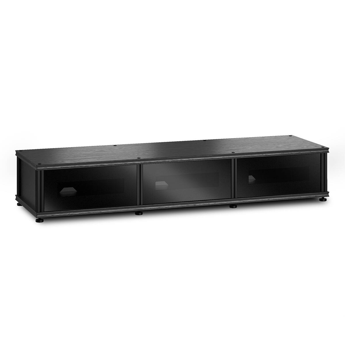 Front. Salamander Designs - Salamander Designs Synergy Model 133 Triple AV Cabinet (Black Oak with Black Posts) - Black Oak/Black.