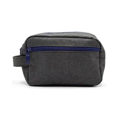 Front. Youzey Retail - The Ridge - Men's Gray Dopp Kit.