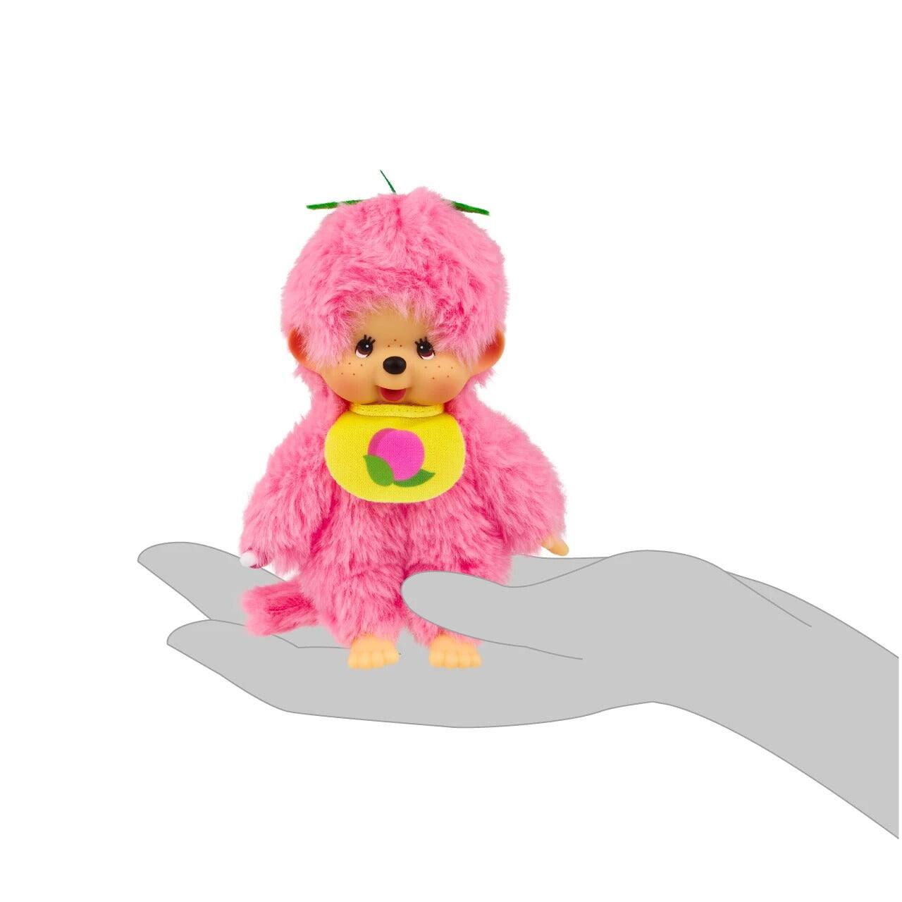 Alt View 5. Monchhichi - Sekiguchi Monchhichi Fruit Color Plush Doll - Peach Pink.