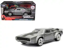Dom's Ice Charger Fast & Furious F8 "The Fate of the Furious" Movie 1/32 Diecast Model Car by Jada - Silver