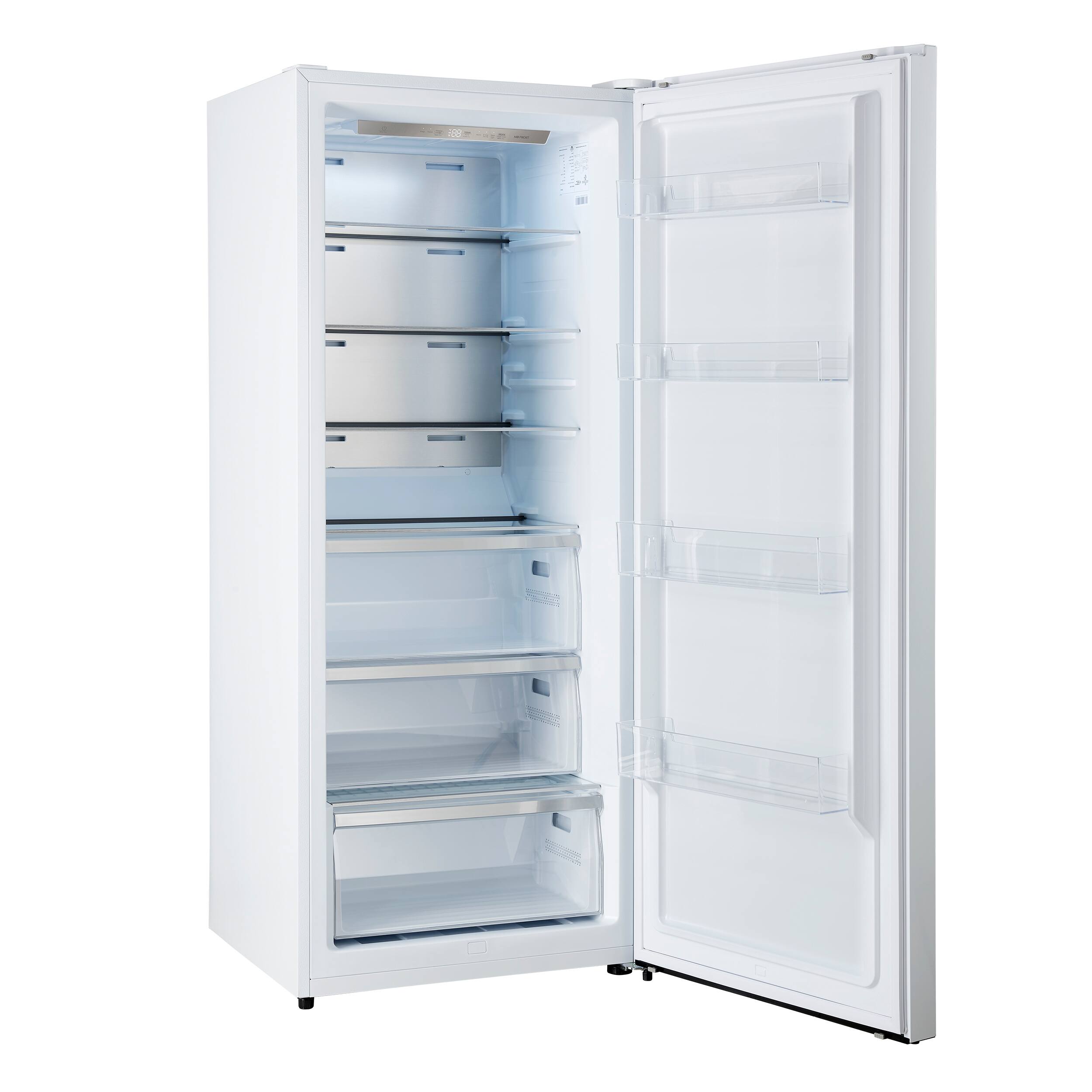Alt View 4. Forno Appliances - Maderno 13.6 Cu. Ft. Built-In Upright Convertible Freezer with Decorative Grill and Right Swing Door - White.