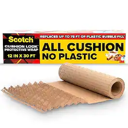 Scotch - Cushion Lock Protective Wrap, 12" x 30' - Tan