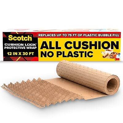 Scotch Cushion Lock Protective Wrap  
12 in x 30 ft  

Replaces up to 75 ft of plastic bubble fill  

All Cushion No Plastic