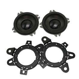 Memphis Car Audio - Memphis Audio MS25 M Series 2.5" Tweeters with in line Crossovers, Pair - Black/Gray