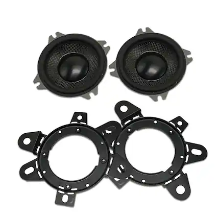 Front. Memphis Car Audio - Memphis Audio MS25 M Series 2.5" Tweeters with in line Crossovers, Pair - Black/Gray.
