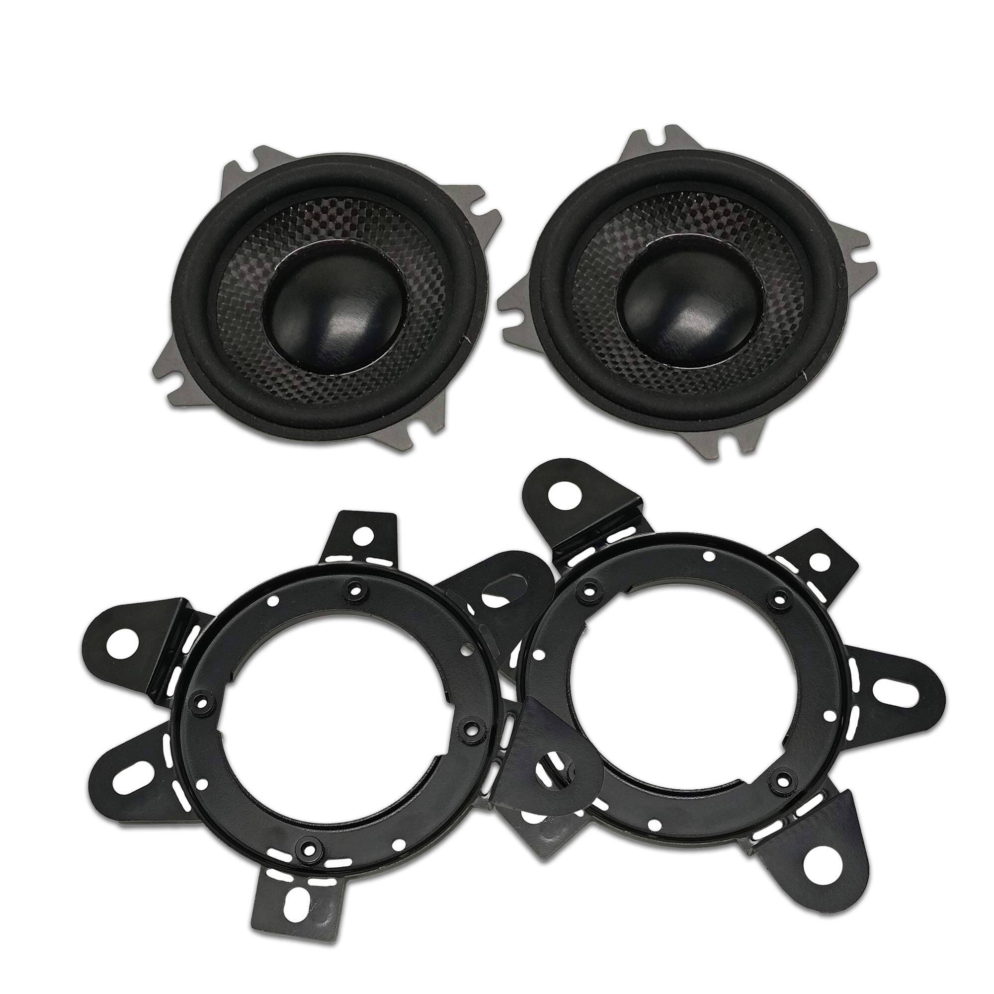 Front. Memphis Car Audio - Memphis Audio MS25 M Series 2.5" Tweeters with in line Crossovers, Pair - Black/Gray.