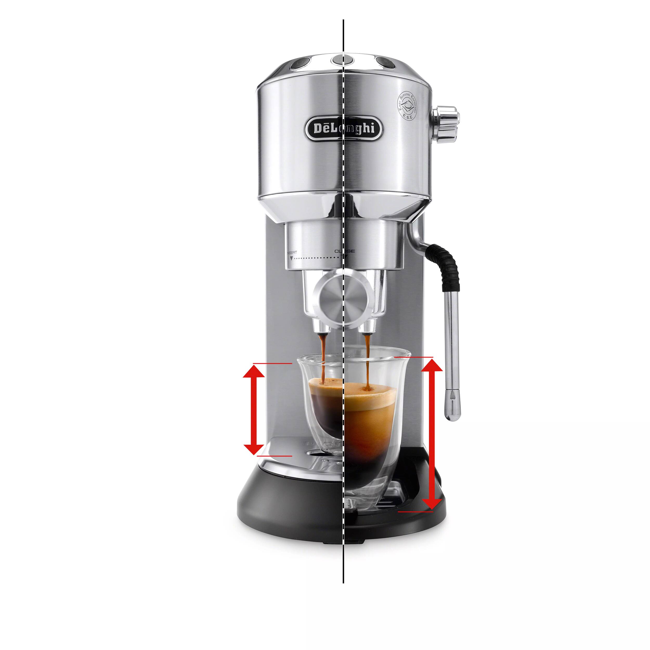 Alt View 17. De'Longhi - EC885M Dedica Arte Pump Espresso Machine - Stainless Steel.
