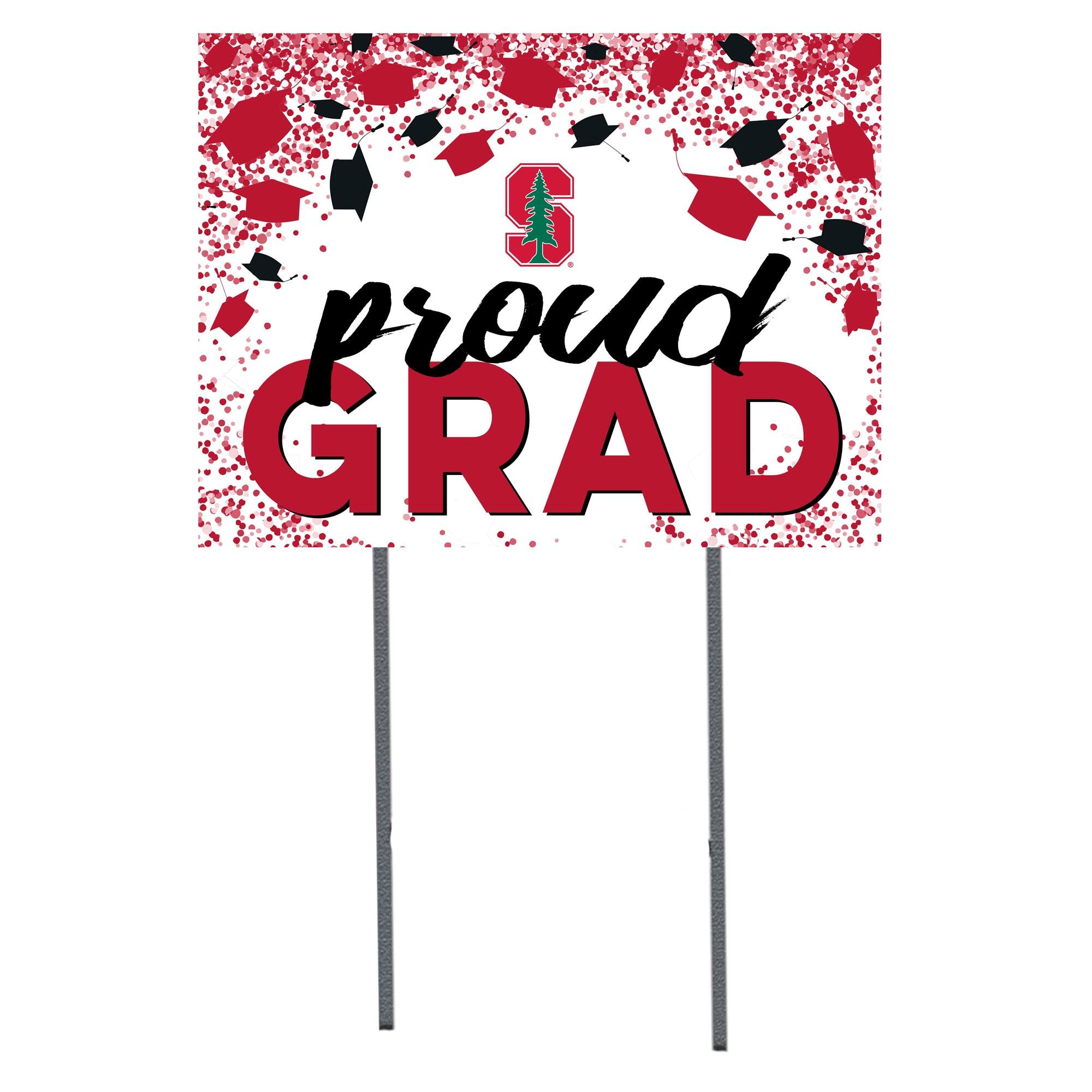 Stanford Cardinal 18" x 24" Proud Grad Yard Sign