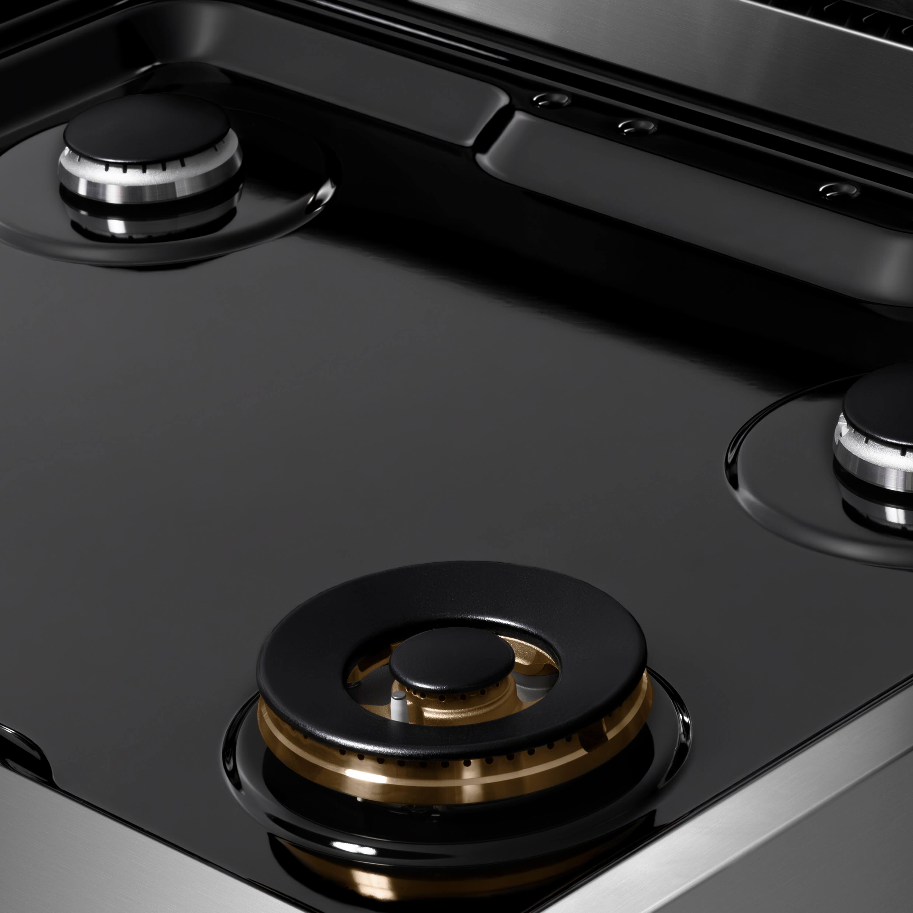 Alt View 8. ZLINE - ZLINE 30 in. Classic Gas Rangetop with 4 Burners and Porcelain Cooktop in Stainless Steel - Stainless Steel.