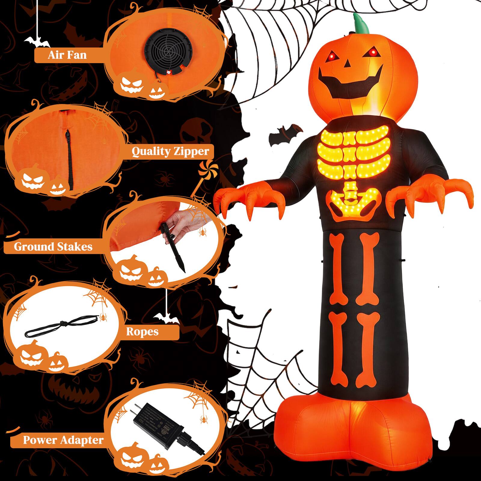 Air Fan  
Quality Zipper  
Ground Stakes  
Ropes  
Power Adapter