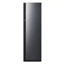 Front. LG - Styler 24-in Wide Smart Steam Closet with Dual TrueSteam, Dynamic Moving Hanger and Handy Steamer - Mirror.