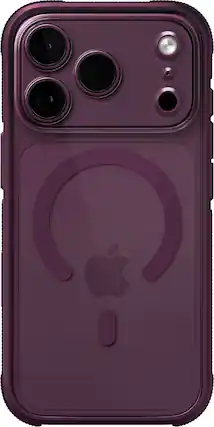 Front. dbrand - Ghost Case with MagSafe for Apple iPhone 18 Pro / iPhone 17 Pro - Burgundy.