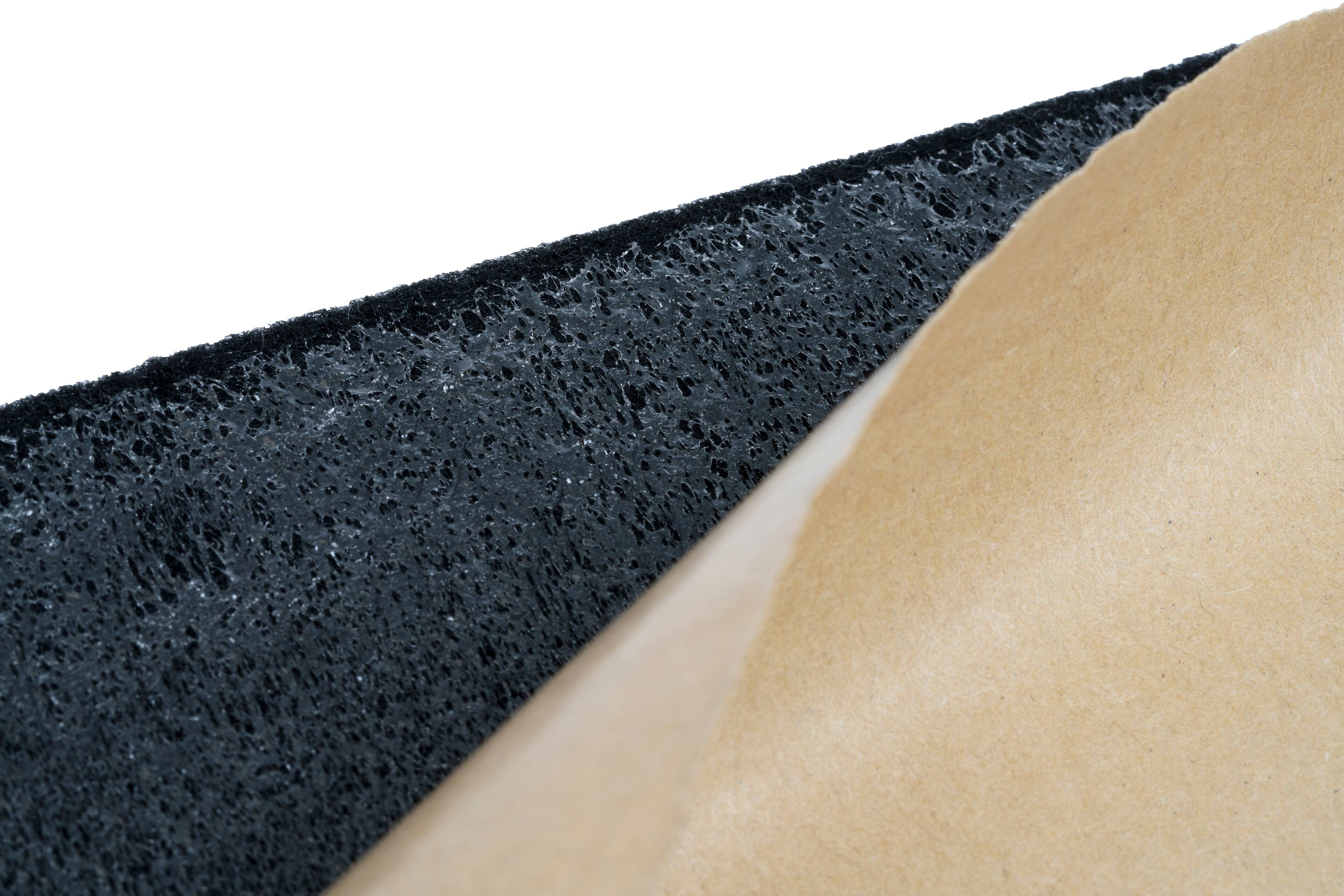 Left. NVX - STBXC16 39"x 59" L Black Subwoofer Box/Trunk Liner Carpet with Adhesive Back.