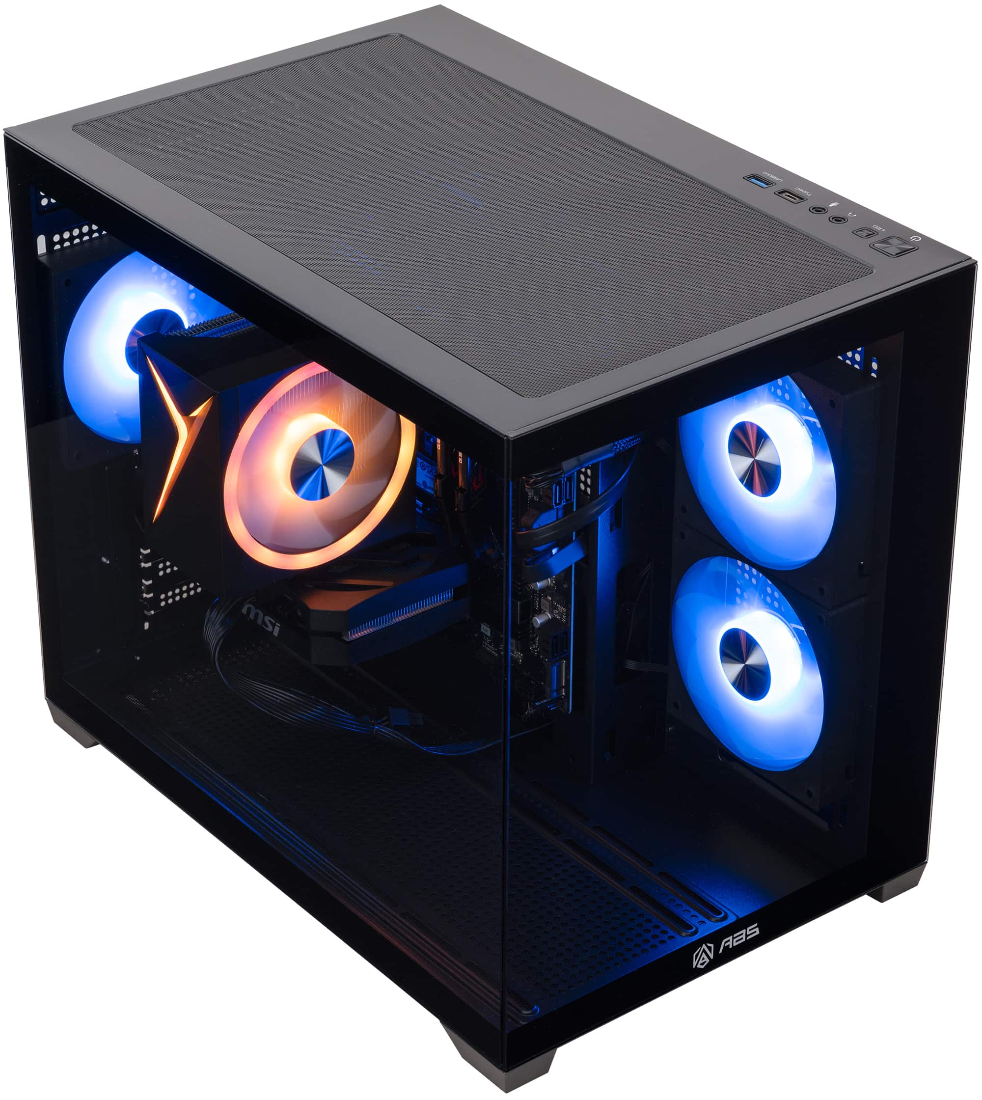 ADVANCED BATTLESTATIONS ABS Flux II Aqua Gaming PC Windows 11