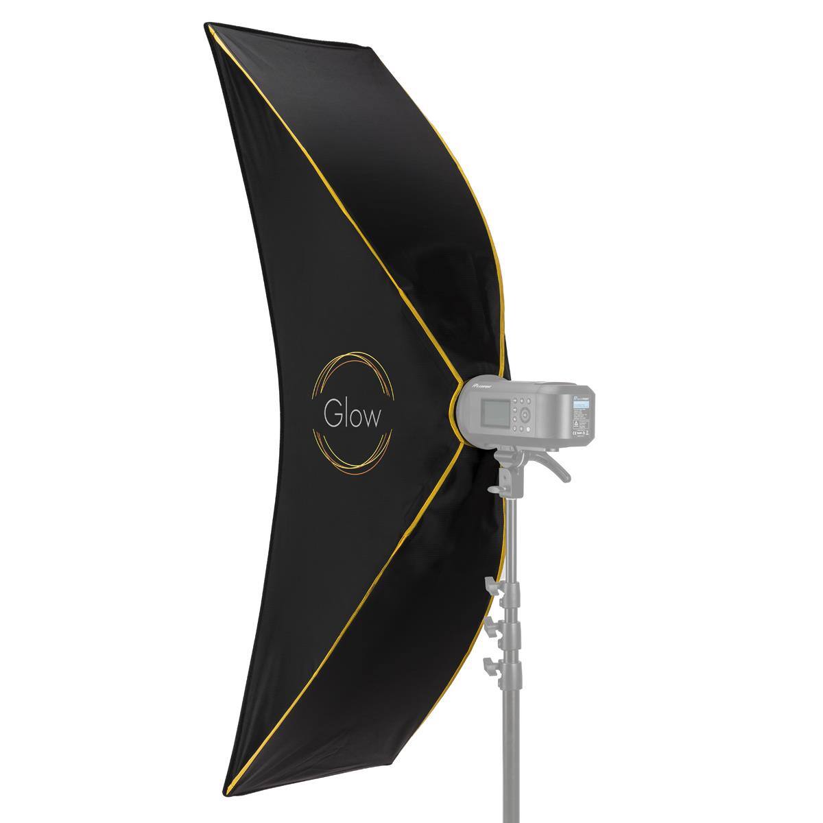 Alt View 7. Glow - Glow EZ Lock 16x60" ARC Curved Strip Light Softbox Bowens Mount Softbox for Strobes, Monolights & other Lights.