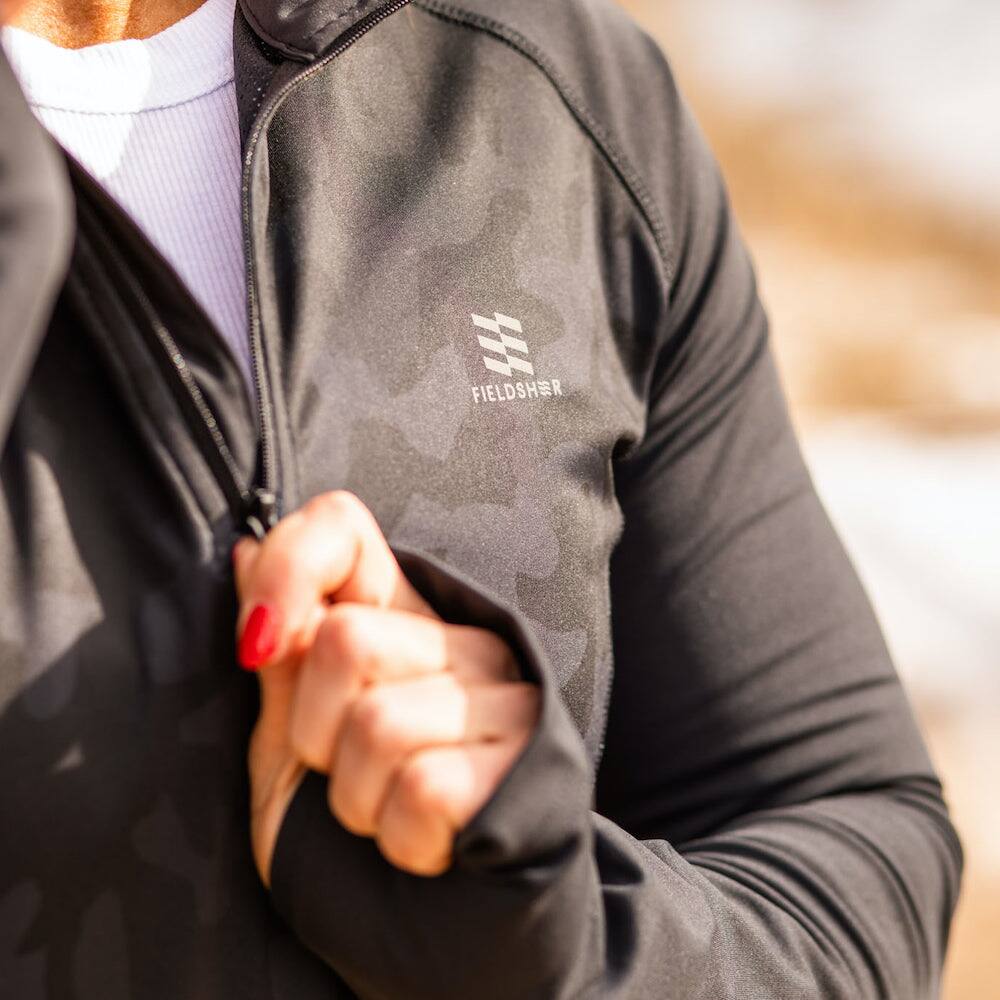 Alt View 5. Mobile Warming - Women's Proton Baselayer Heated Shirt - Black.