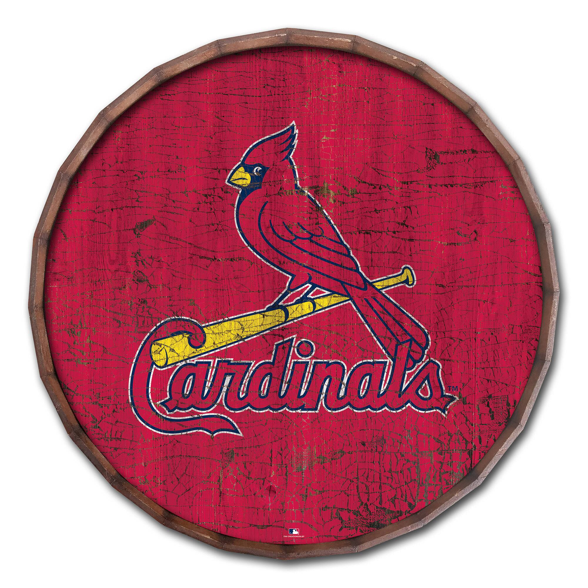 24" Cracked Color Barrel Top Sign