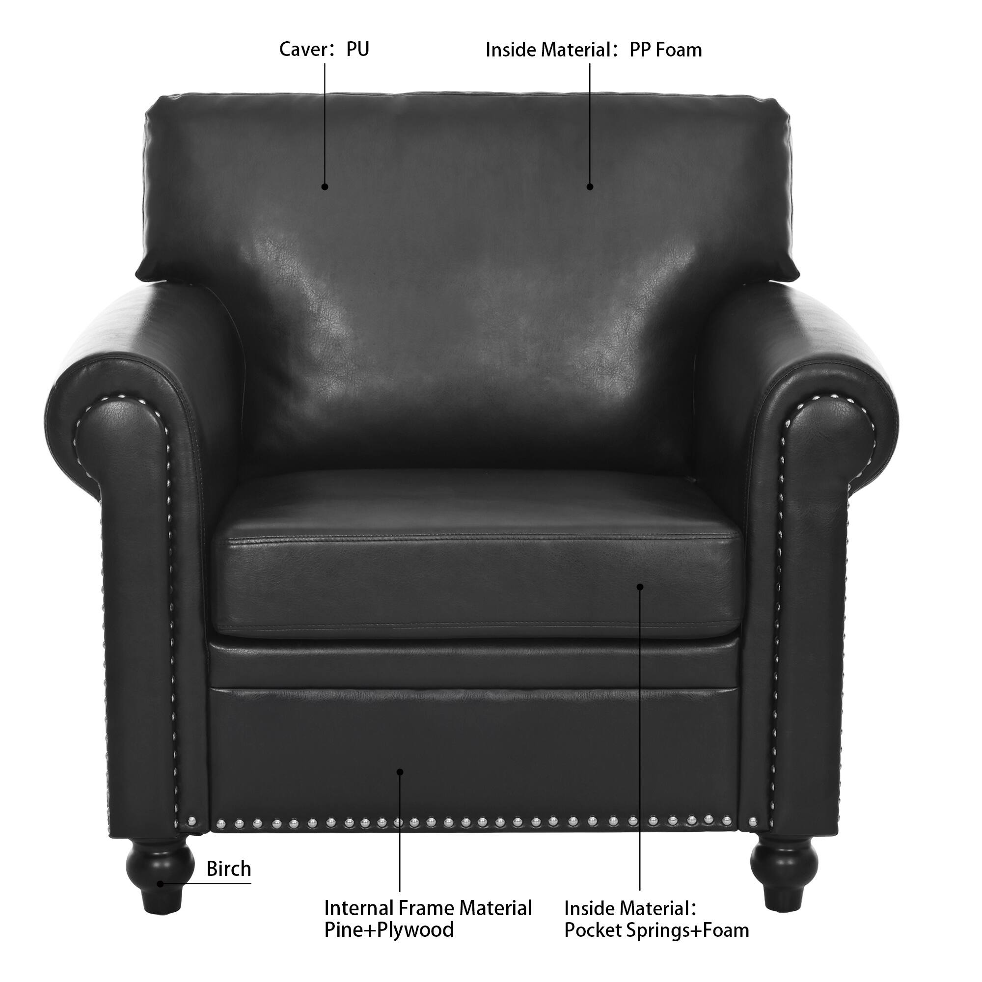 Caver: PU  
Inside Material: PP Foam  
Birch  
Internal Frame Material: Pine+Plywood  
Inside Material: Pocket Springs+Foam