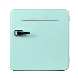 Magic Chef - 17.5 in. 1.6 cu.ft. Retro Mini Refrigerator, Without Freezer - Mint Green