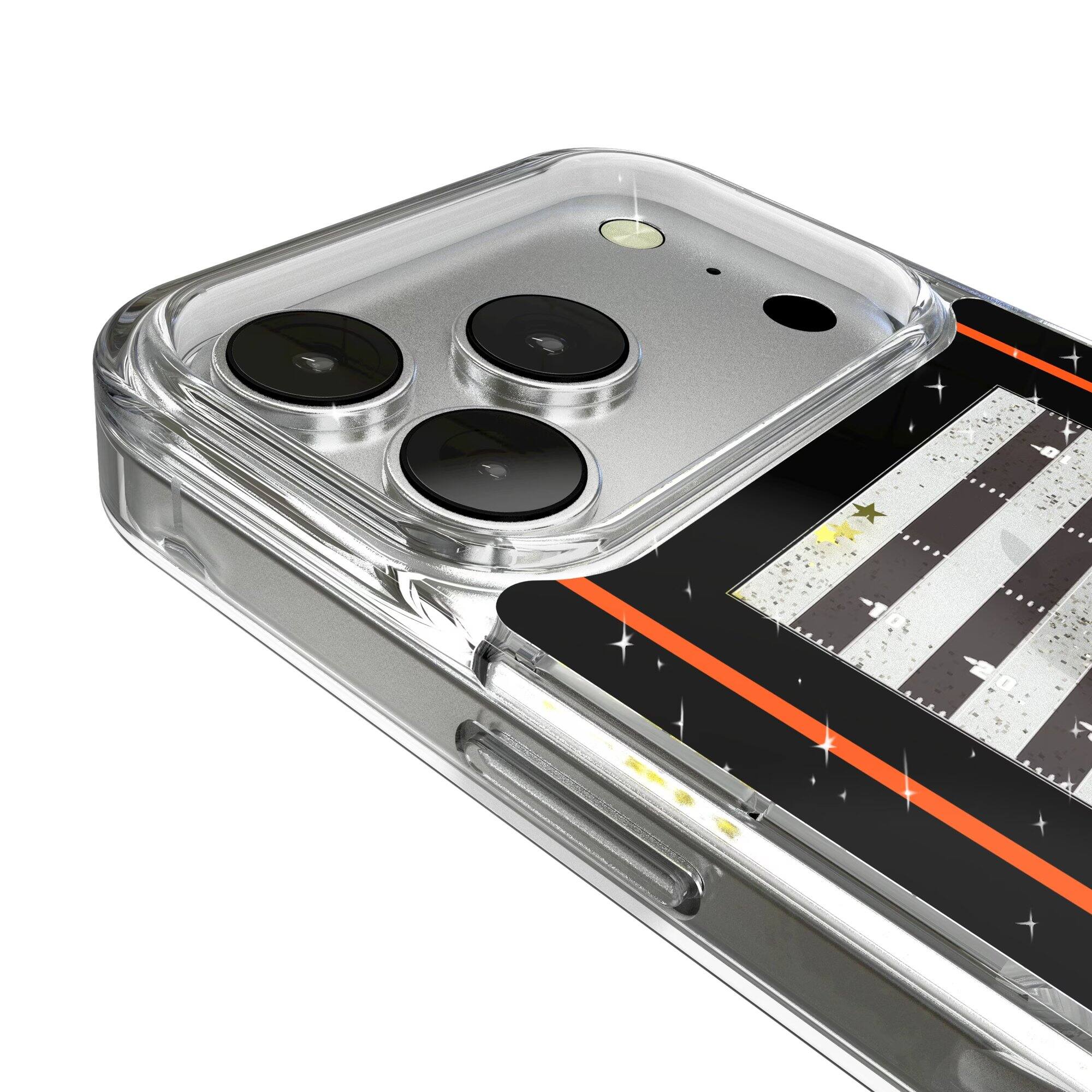 Alt View 2. Keyscaper - Cincinnati Bengals iPhone Field Design Glitter Case - 15 - Multicolor.
