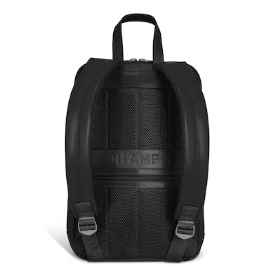 champs leather backpack Onyx / Compact Luggage minimalistic backpack comfortably fits a 15.6 CHAMPS Gala Collection 15 in.
