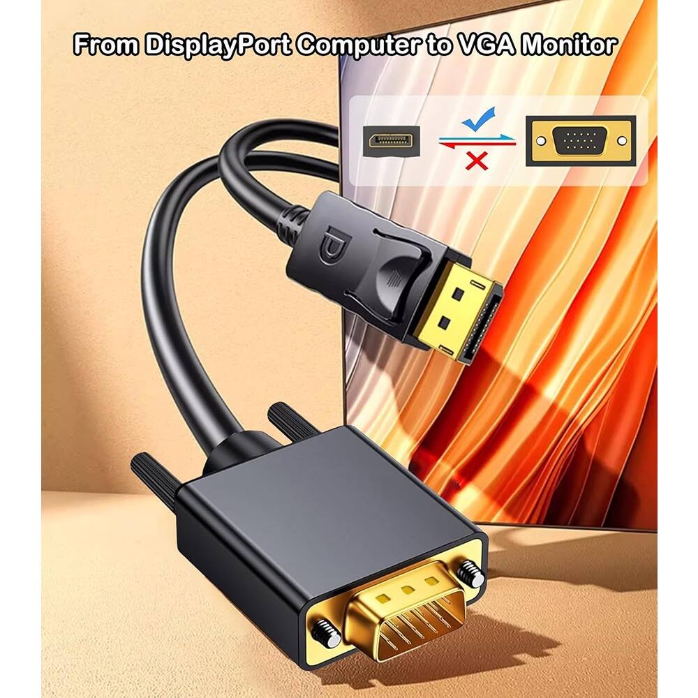 From DisplayPort Computer to VGA Monitor