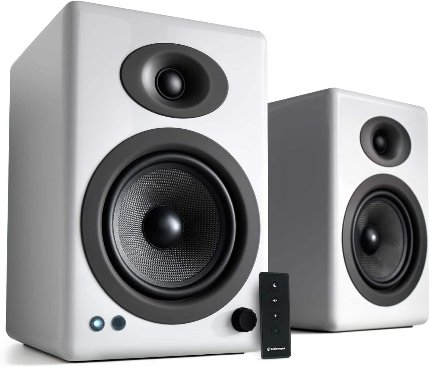 Audioengine - A5+ Wired Home Music System Bookshelf Speakers - White