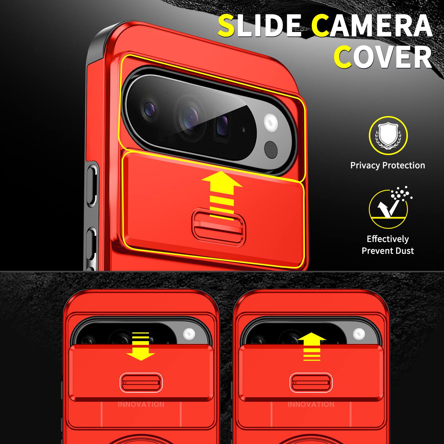 SLIDE CAMERA COVER

Privacy Protection
Effectively Prevent Dust

INNOVATION
INNOVATION