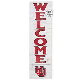 Jardine - Utah Utes 10'' x 35'' Indoor/Outdoor Welcome Sign - Red