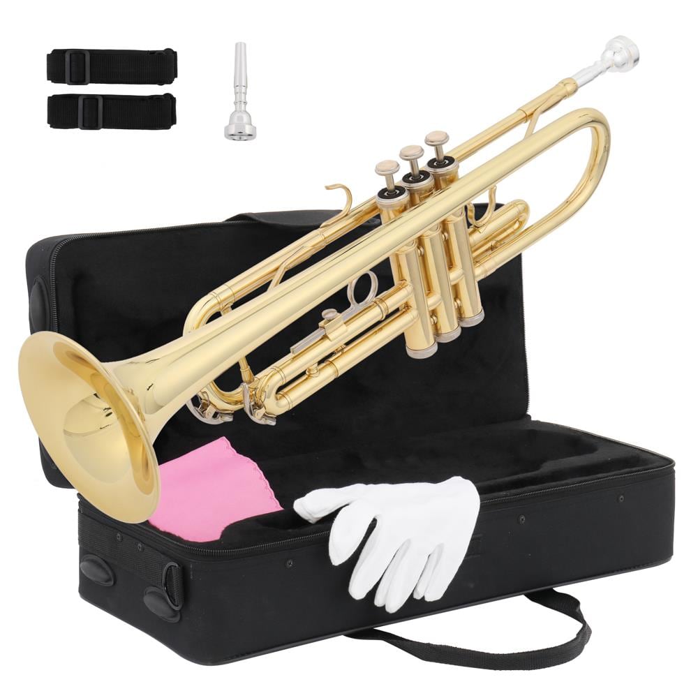 Winado - New Beginner Gold Lacquer Brass Bb Trumpet W/ Case for Student School Band price history on PriceWatchPro
