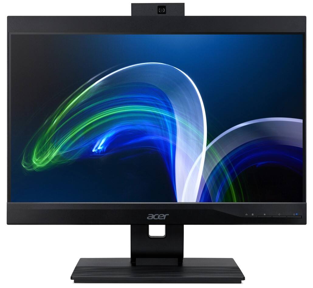 Alt View 1. Acer - Veriton Z4680G-I71170S1 Business All-in-One 21.5" FHD Display (Intel i7-11700, 16GB DDR4, 512GB PCIe SSD, Win 11 Pro) - Black.