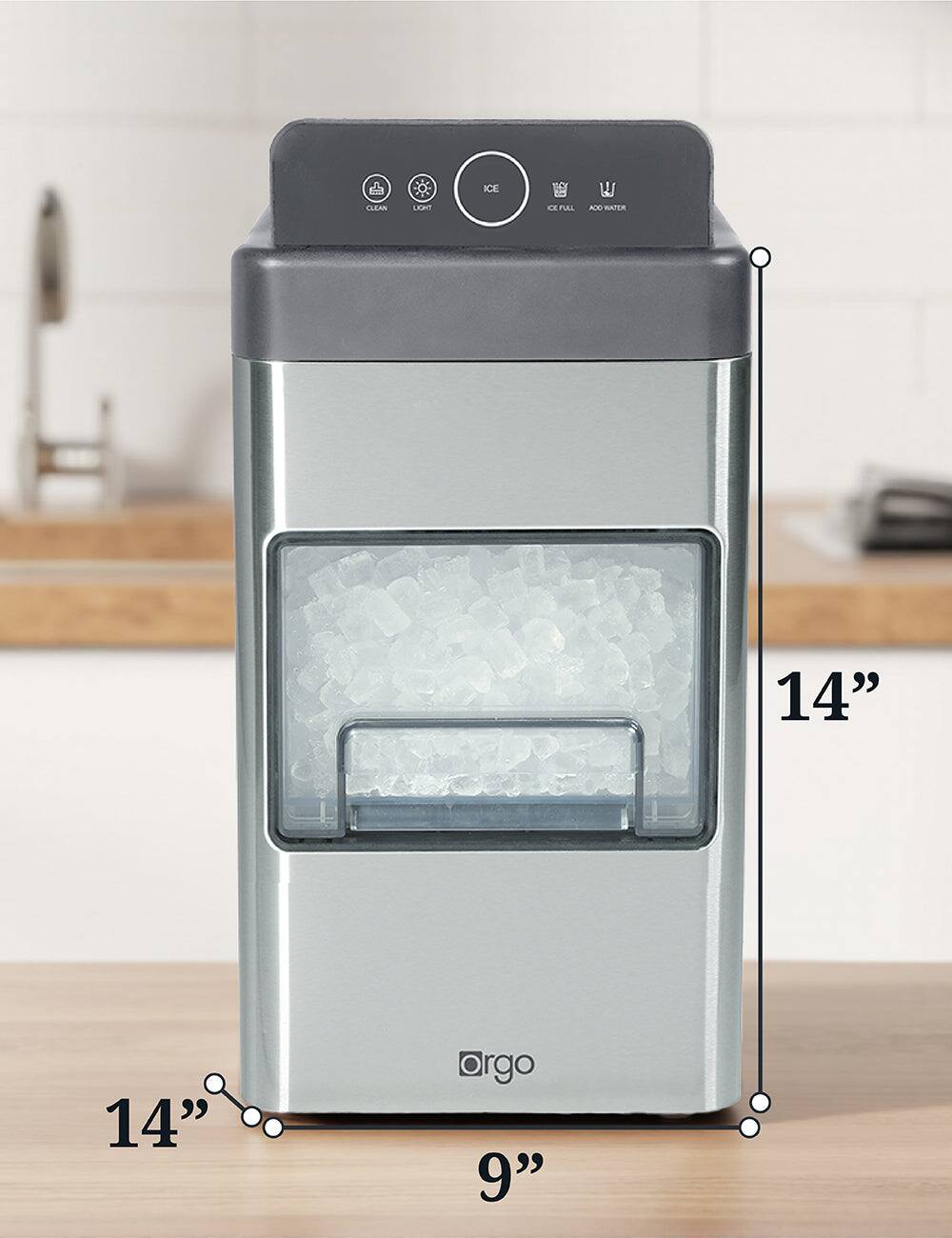 Clean Lognt Ice Maker, 14" x 14" x 9", Arggo