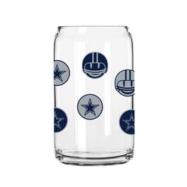 Logo Brands - Dallas Cowboys 16oz. Smiley Can Glass - Multicolor