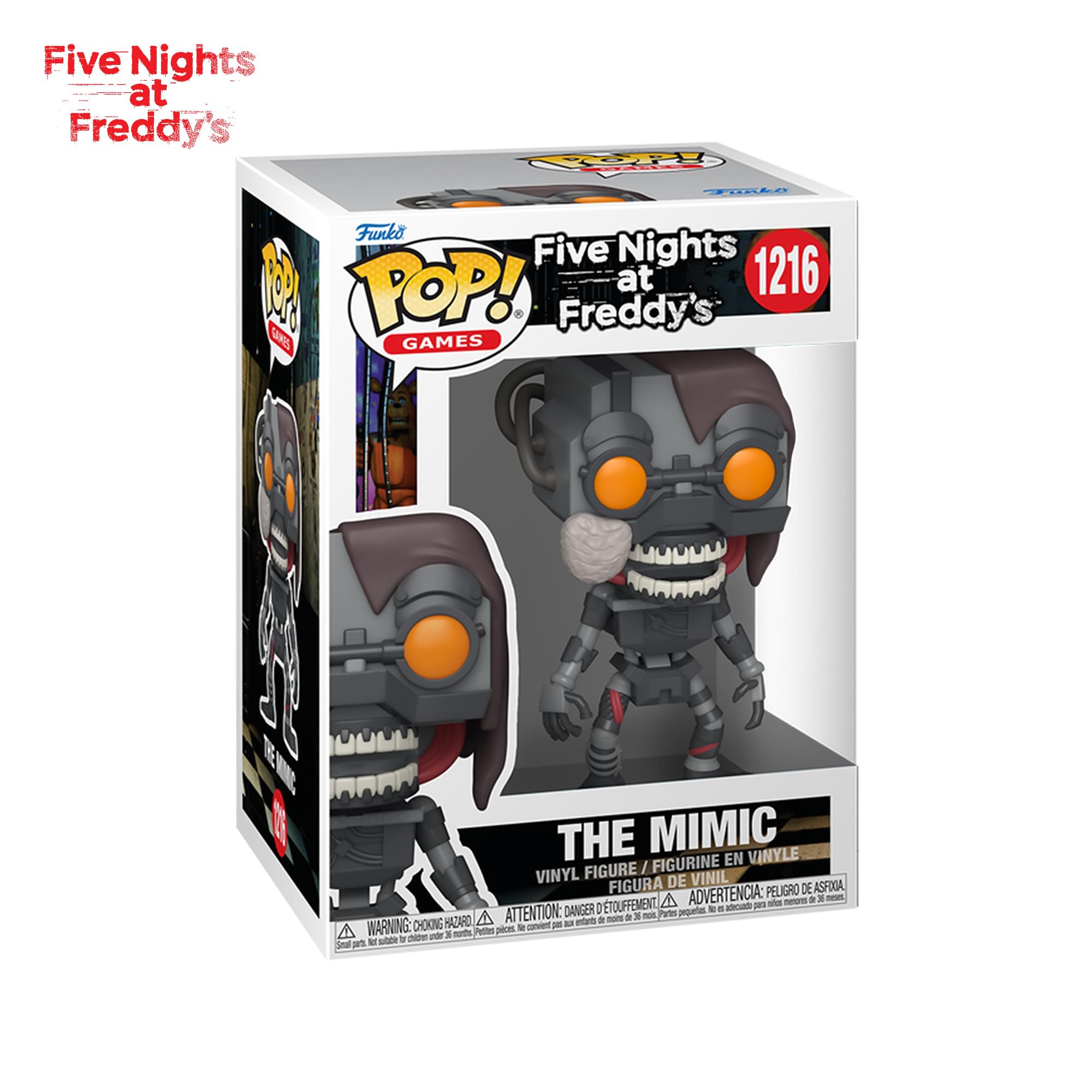 Five Nights at Freddy's YBy TAR Funko Five Nights 1216 1 POP! at Freddy's G GAMES THE MIMIC FIGURINE EN VINYLE FIGURE / VINYL DE VINIL FIGURA ADVERTENCIA: PELIGRO DE ASFIXIA A - . 3 - 'TOUFFEMENT ach pe - ATTENTION: DANGER : nn peqption i - A nom de 3 -h CHCKING HAZARD - mit d WARNING: . ci DE 3 - Pitt piom - ae -de s