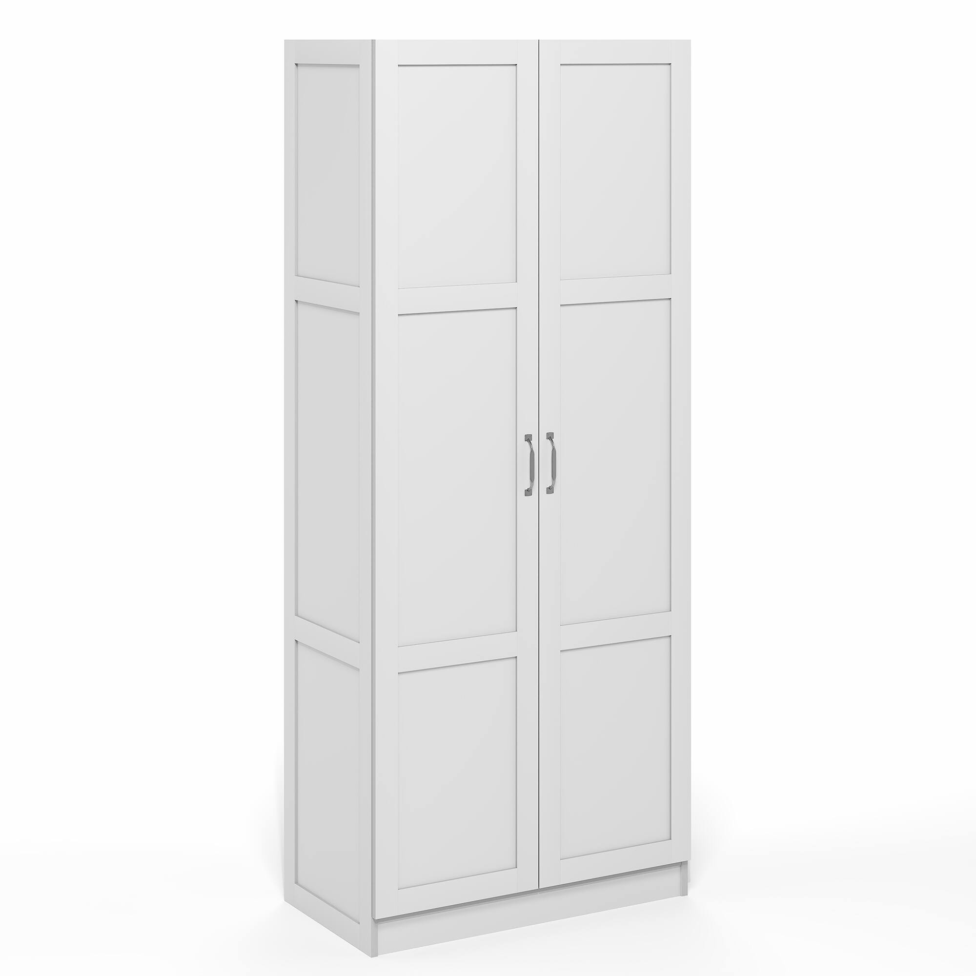 Alt View 5. Furinno - Robin Multipurpose Storage Cabinet, Pantry Cabinet, Kitchen Cabinet with 2 Doors, 30W - White.