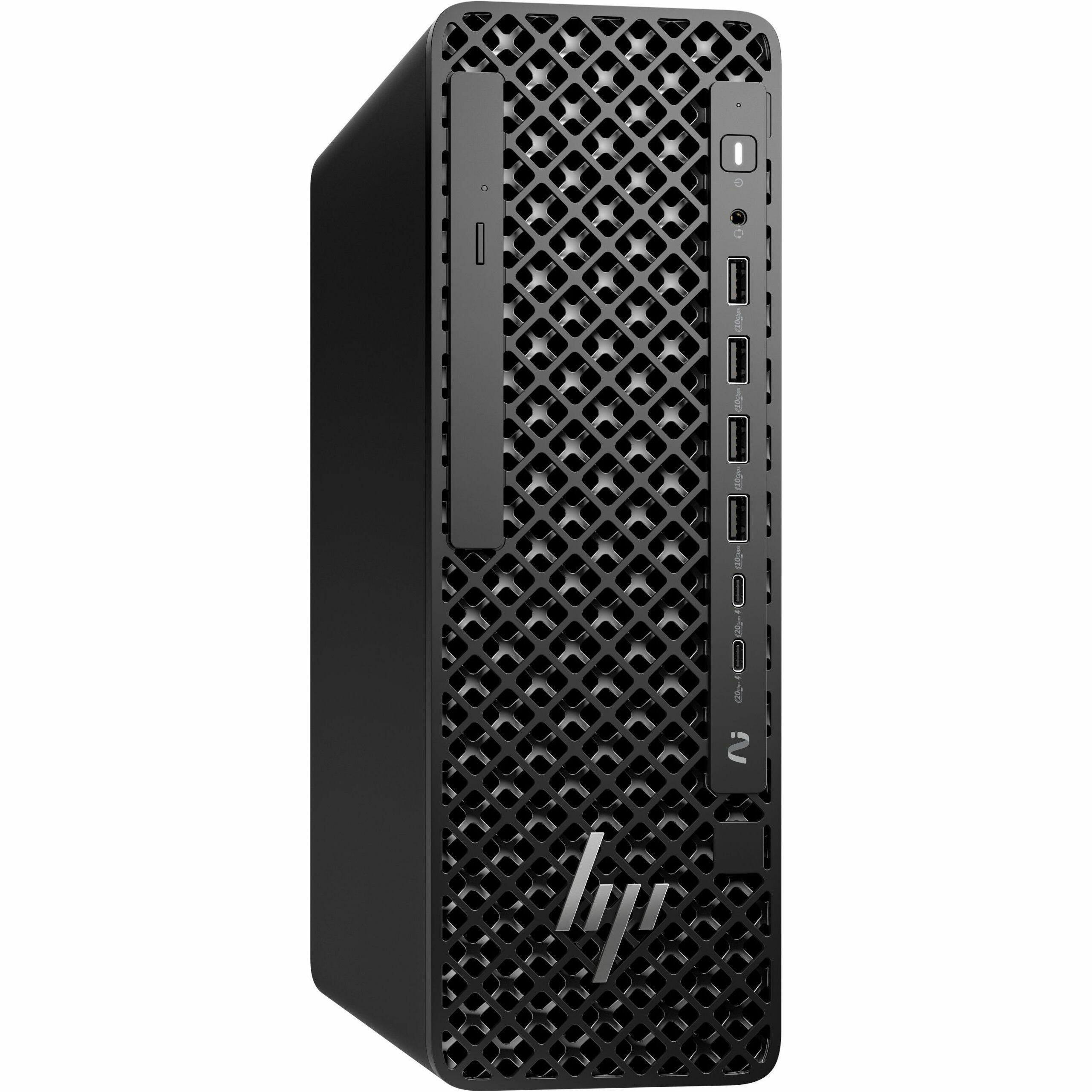 Alt View 3. HP - HP Z2 G1i Workstation - Intel Core Ultra 9 285 - 32 GB - 1 TB SSD - Small Form Factor - Black - Intel W880 Chip - Black.