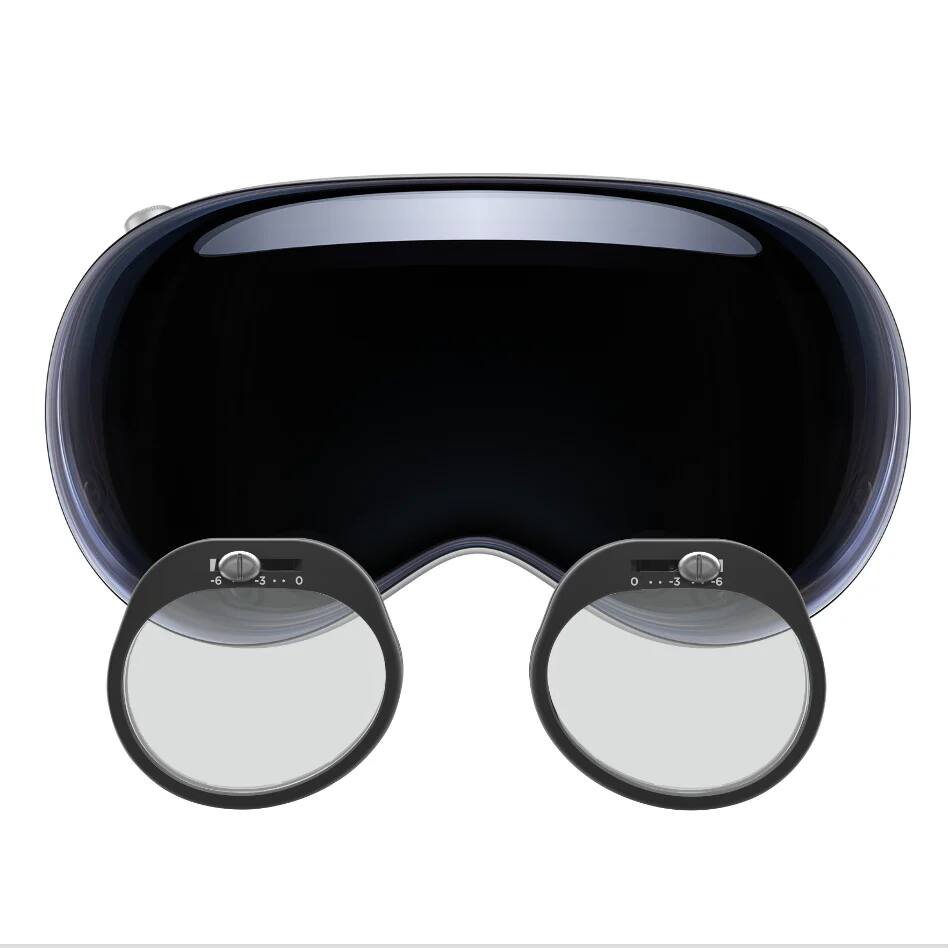 Angle. VOY - Adjustable VR Prescription Lenses for Apple Vision Pro - Black.