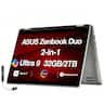 ASUS - Upgraded - Zenbook Duo 2-in-1 Laptop 14.0 2.8K Display (Intel Ultra 9-285H, 32GB LPDDR5X, 2TB PCIe SSD, Win 11 Pro)w/USB Hub - Inkwell Gray