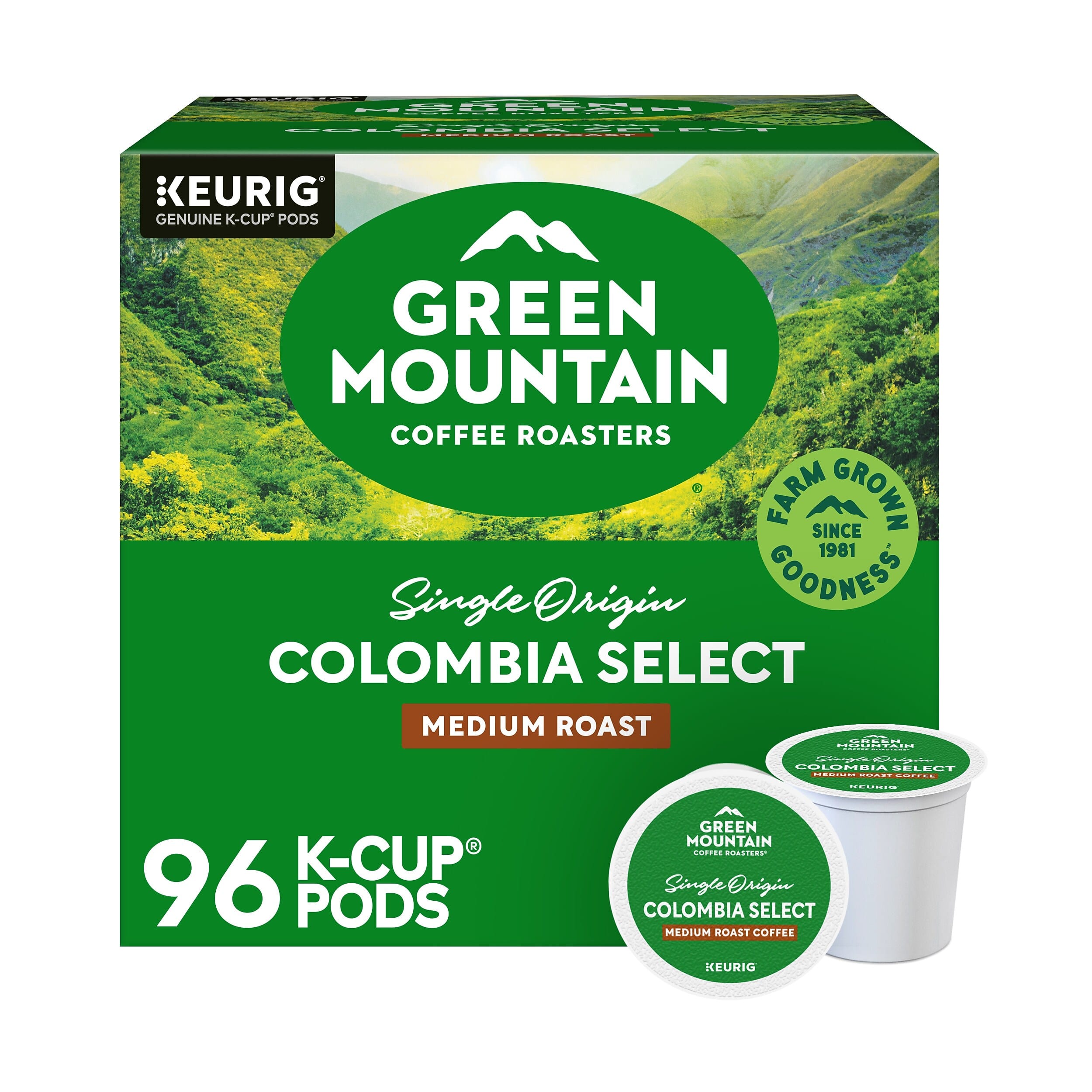 Green Mountain - Colombia Select Coffee Keurig® K-Cup® Pods, Medium Roast, 96/Carton (6003)
