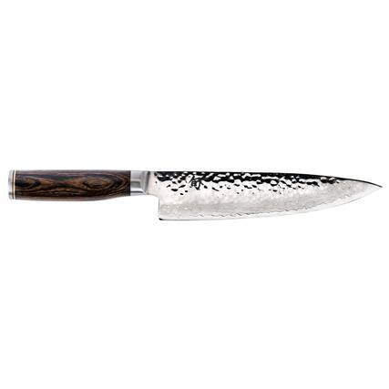 Front. Shun - Premier Chef's Knife, 8 Inch - Brown.