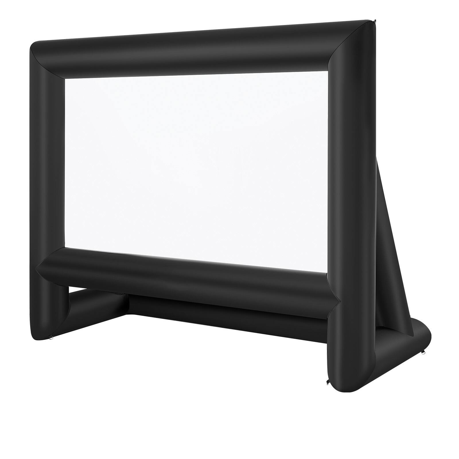 Alt View 5. VEVOR - 18FT Inflatable Movie Screen, Inflatable Projector Screen with Portable Storage Bag - Black,White.