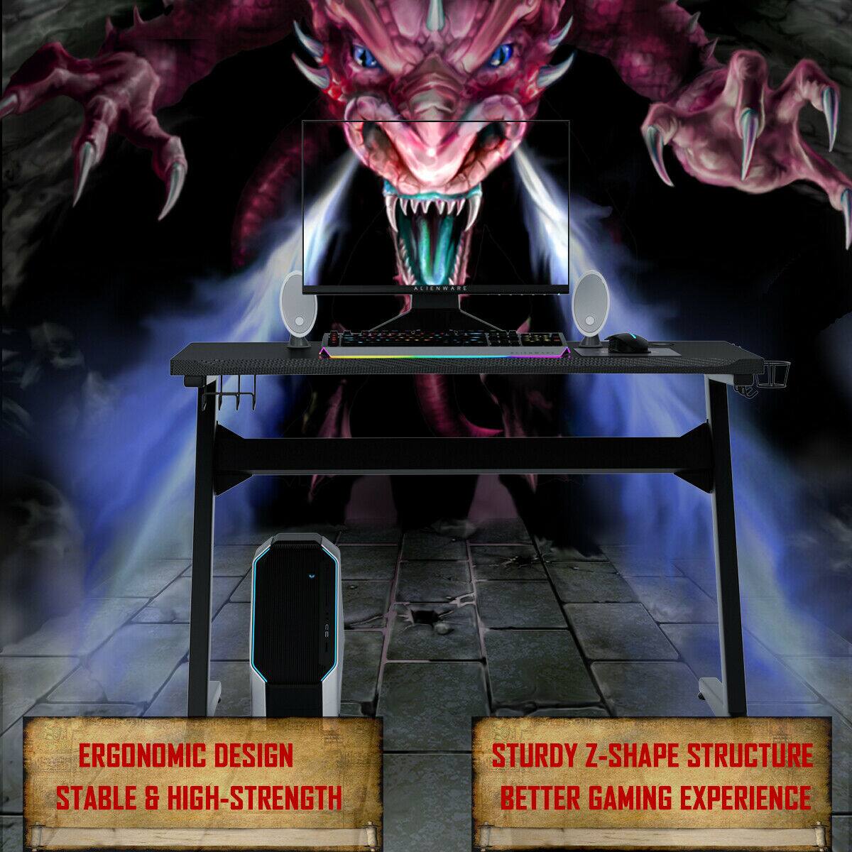 ERGONOMIC DESIGN STABLE & HIGH-STRENGTH, STURDY Z-SHAPE STRUCTURE BETTER GAMING EXPERIENCE