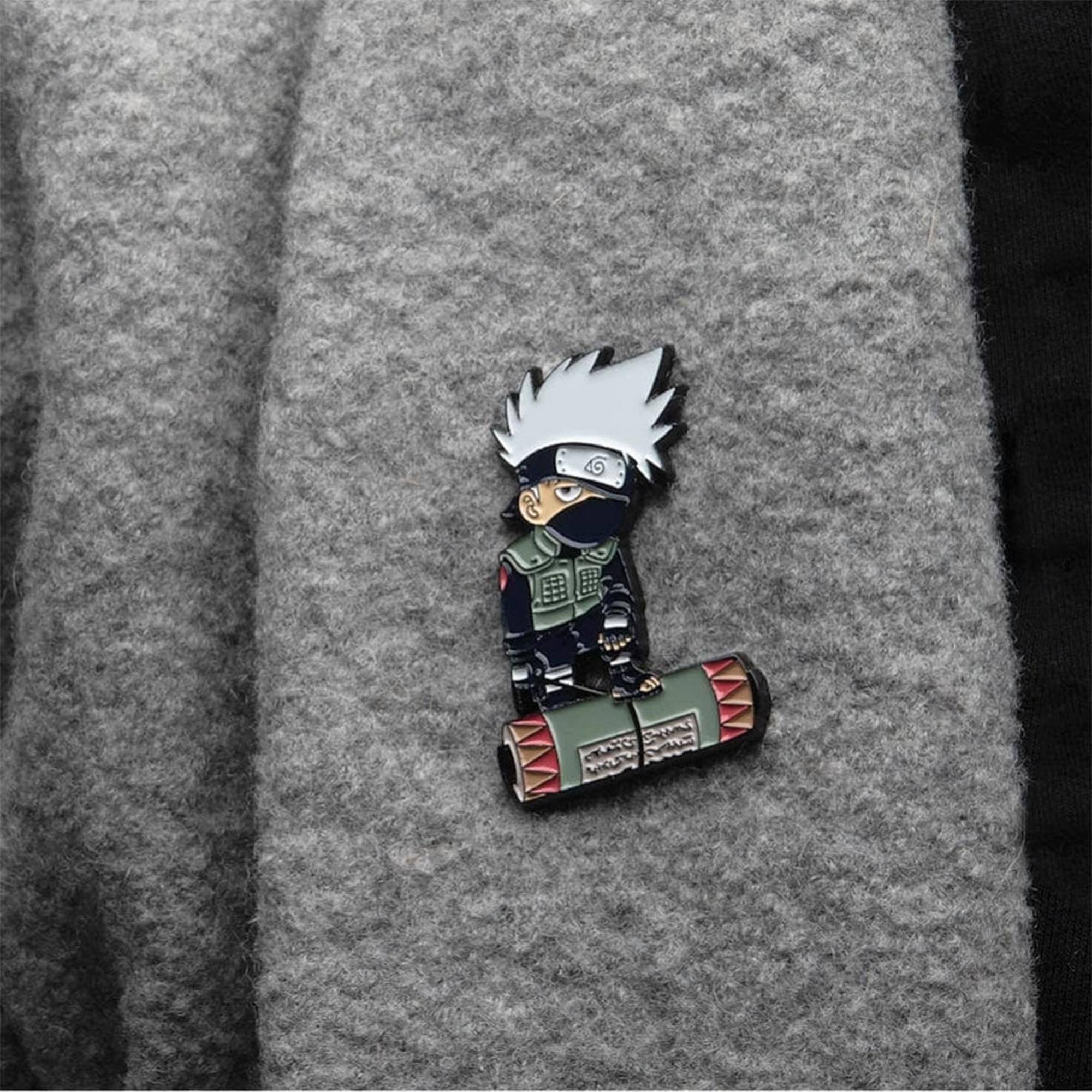 Alt View 2. SalesOne LLC - Naruto Shippuden Kakashi Hatake Enamel Pin - Yellow.