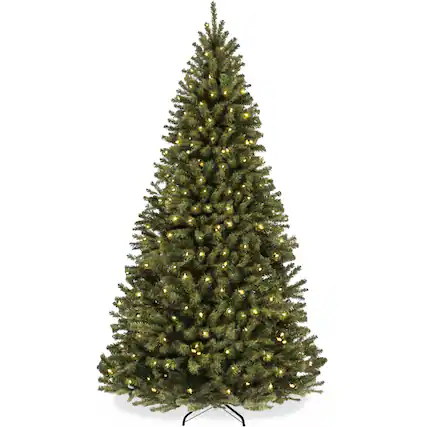 Front. Best Choice Products - Best Choice Products 6ft Artificial Christmas Tree with Viral Twinkling Lights, Pre-Lit Spruce, 250 Lights - Green Spruce.