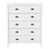 Front. CorLiving - Boston 5-Drawer Dresser - White.