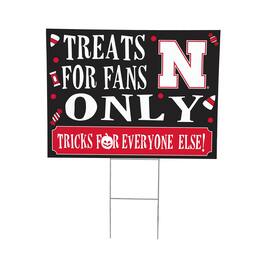 Evergreen Enterprises - Nebraska Huskers 18" x 24" Halloween Treats Outdoor Yard Sign - Multicolor