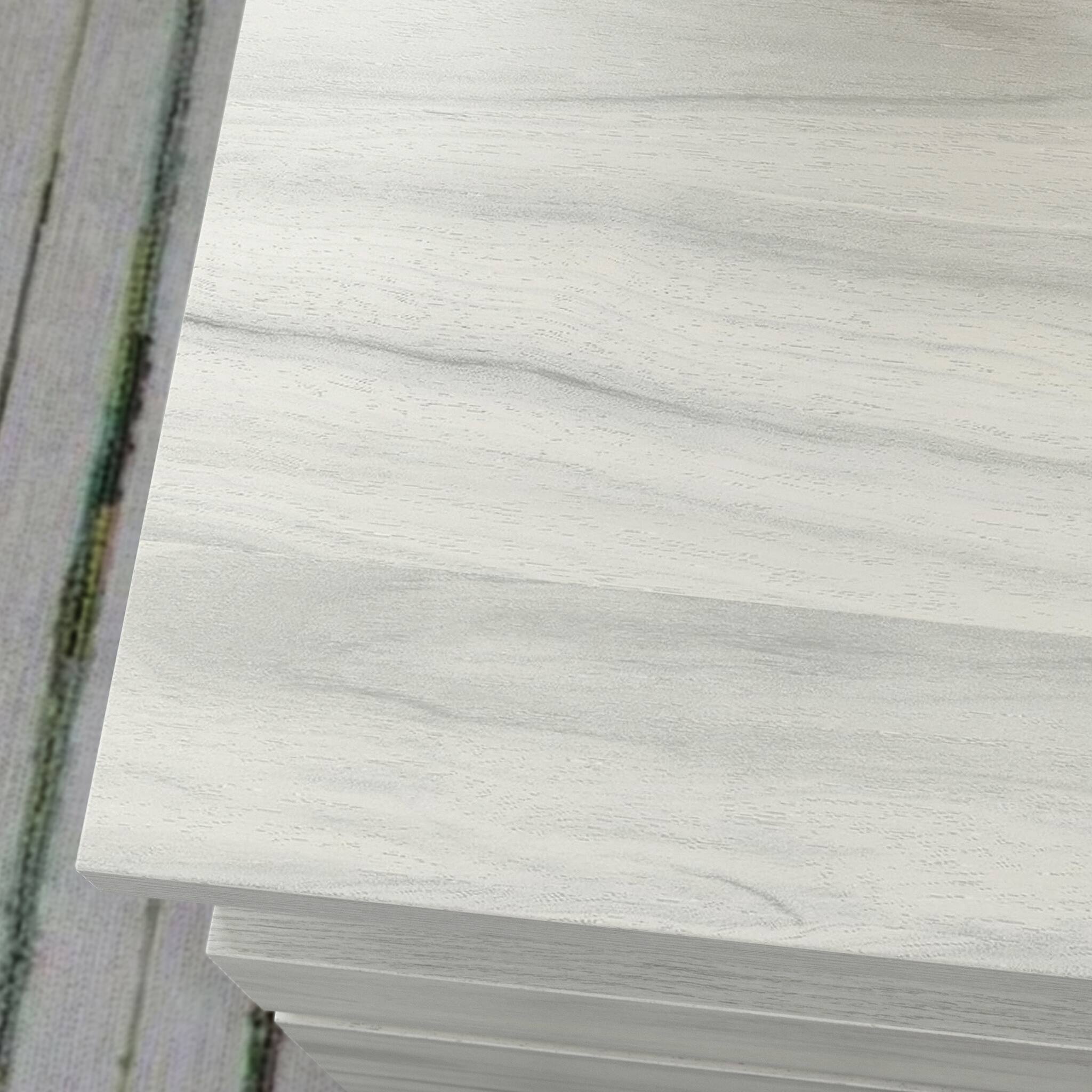 Alt View 10. Glintex - Corner Desk – 52" Workstation with 1" Thick Desktop, Smooth-Glide Storage Drawer & File Drawer for Home Office or Study - White.