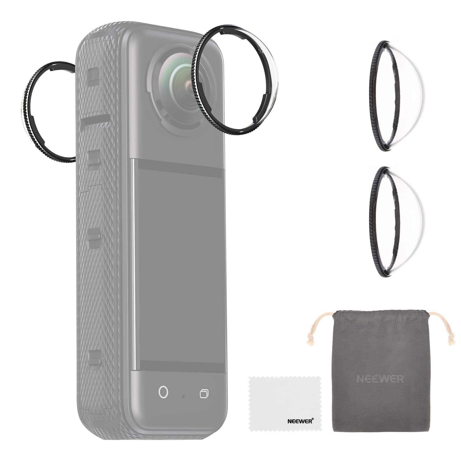 Neewer - Insta360 X4 2-Pack Glass Lens Protector