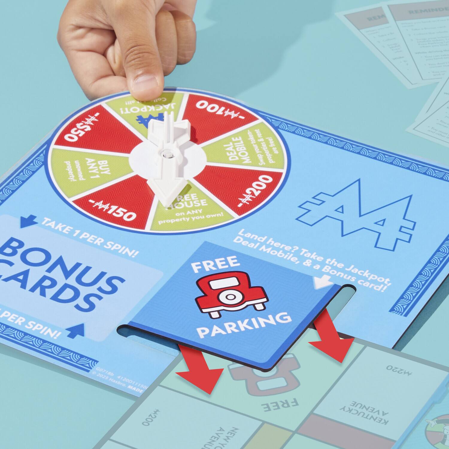 REMINDER!  
Coli JACKPOT!  
A -AA100 -M$50 token- rent & free!  
DEAL MOBILE your properties are Swap property!  
unowned ANY1 1 BUY OUSE REE -200 4 150 on ANY own! property you TAKE 1 Land PER Deal here? SPIN!  
Mobile, Take FREE & a the Bonus Jackpot, ARDS 8 card!  
PER PARKING SPIN!  
G07185 2025 Hasbro 12001 MADE 150 200 AVENU NEW DY FREE M220 KENTUCKY  

Land here? Take the Jackpot, Deal Mobile, & a Bonus card!  
FREE PARKING  

BONUS CARDS  
TAKE 1 PER SPIN!  

-4150  
-4200  
-4250  
-4300  
-4350  
-4400  
-4450  
-4500  
-4550  
-4600  
-4650  
-4700  
-4750  
-4800  
-4850  
-4900  
-4950  
-5000  
-5050  
-5100  
-5150  
-5200  
-5250  
-5300  
-5350  
-5400  
-5450  
-5500  
-5550  
-5600  
-5650  
-5700  
-5750  
-5800  
-5850  
-5900  
-5950  
-6000  
-6050  
-6100  
-6150  
-6200  
-6250  
-6300  
-6350  
-6400  
-6450  
-6500  
-6550  
-6600  
-6650  
-6700  
-6750  
-6800  
-6850  
-