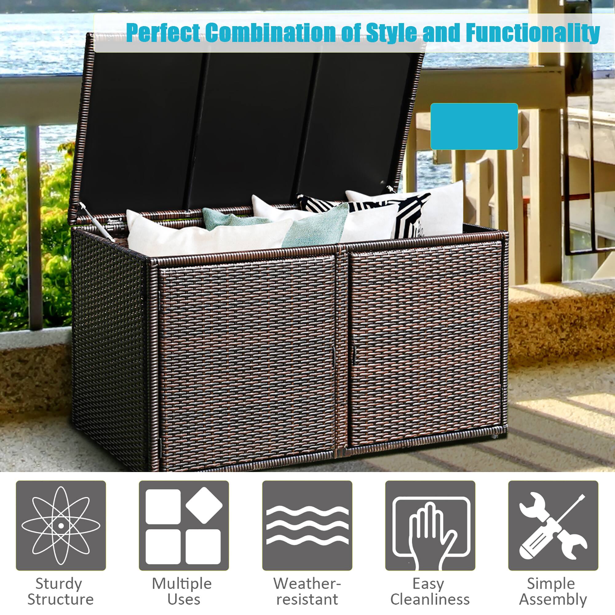 Perfect Combination of Style and Functionality

- Sturdy Structure
- Multiple Uses
- Weather-resistant
- Easy Cleanliness
- Simple Assembly